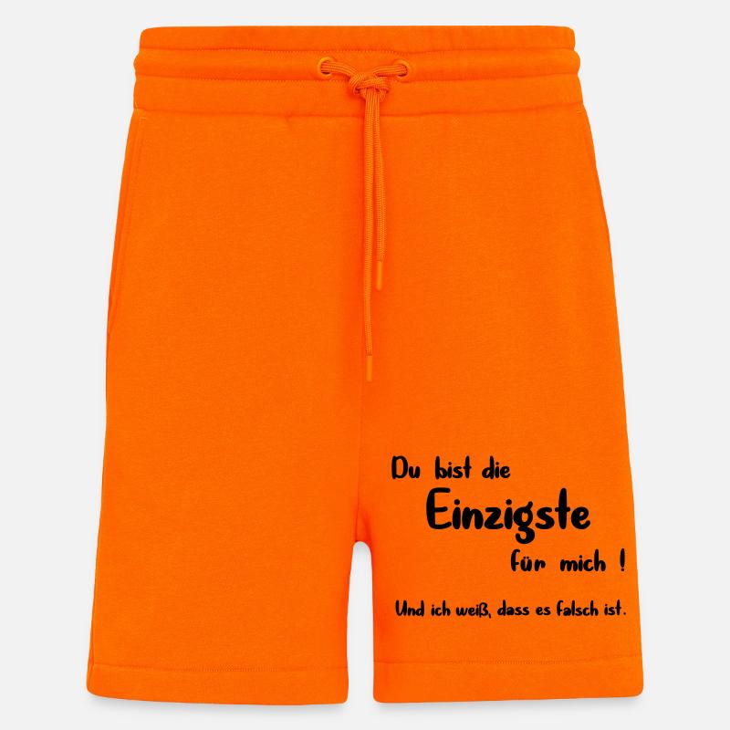 Le seul - Short bio décontracté fabriqué en UE - SUNSET ORANGE