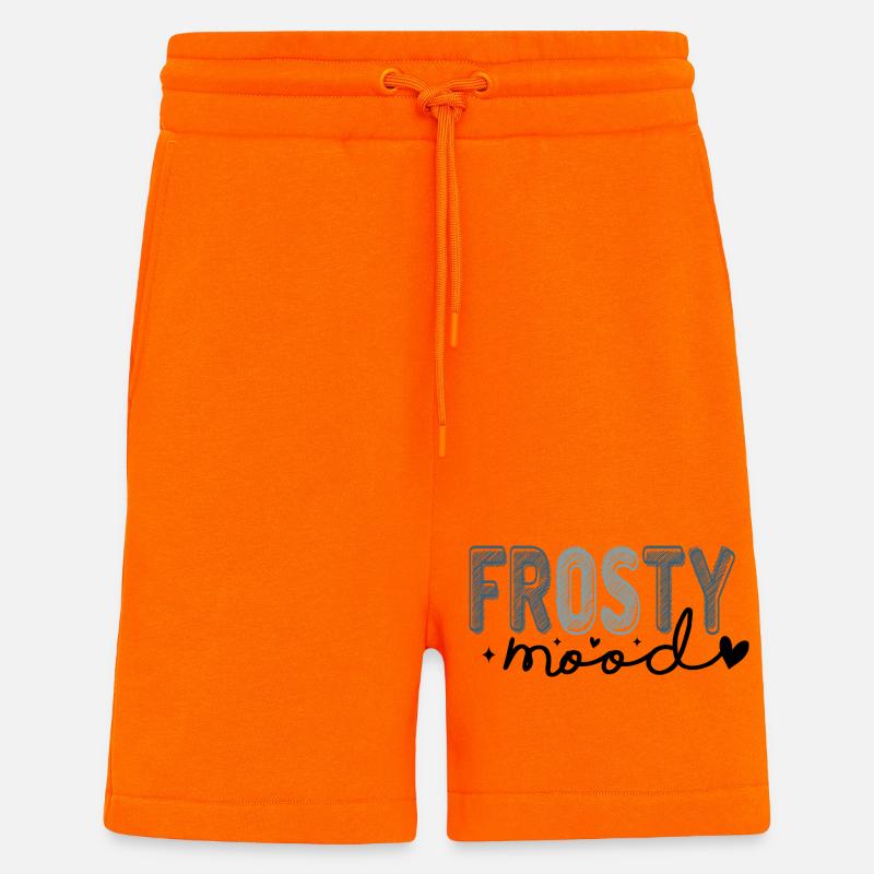 Frostiger Text im eisigen Stil - Shorts - made by SPREAD - SUNSET ORANGE