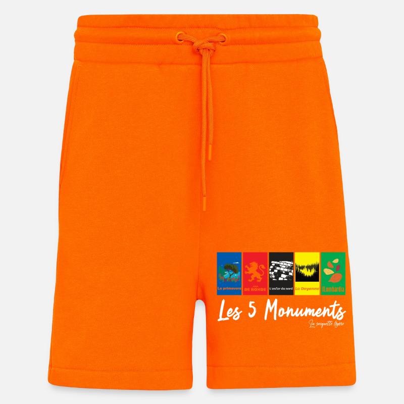 Die 5 Monumente - Radrennen - Shorts - made by SPREAD - SUNSET ORANGE