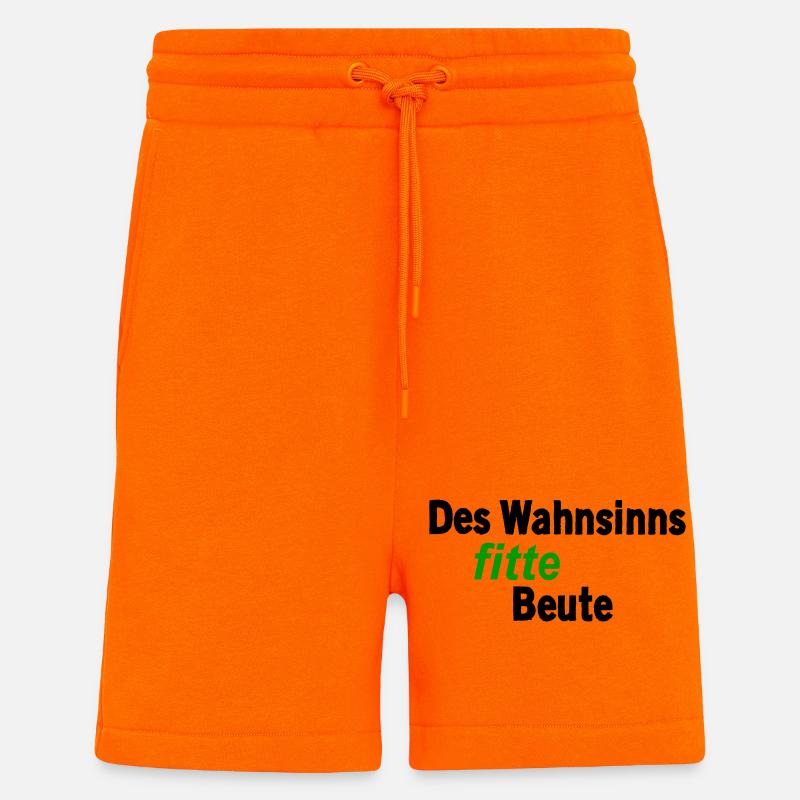 Une proie incroyablement en forme - Short bio décontracté fabriqué en UE - SUNSET ORANGE