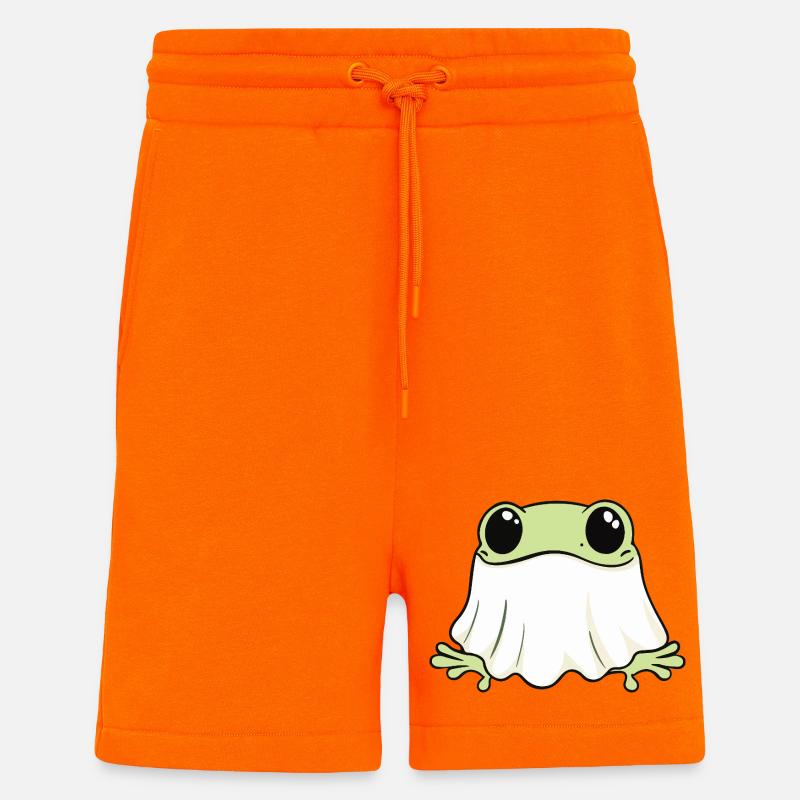 Frosch Halloween Geist - Shorts - made by SPREAD - SUNSET ORANGE