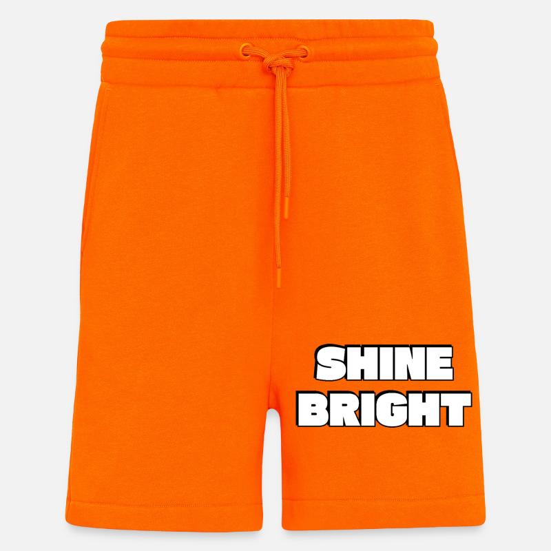 Shine Bright: Mutige Typografie - Shorts - made by SPREAD - SUNSET ORANGE