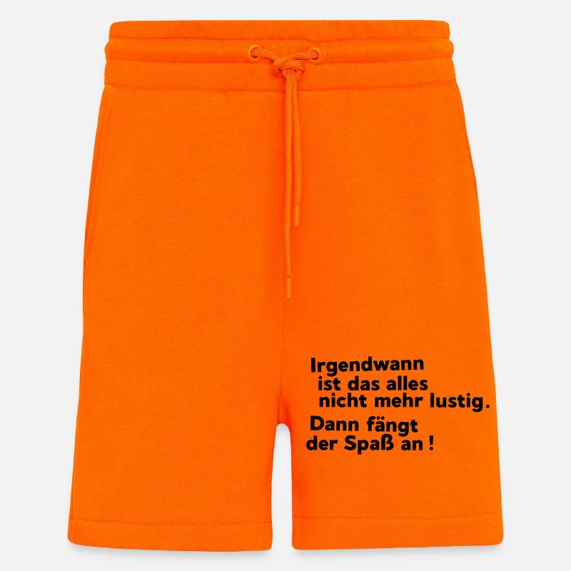 no longer funny - Shorts - made by SPREAD - SUNSET ORANGE