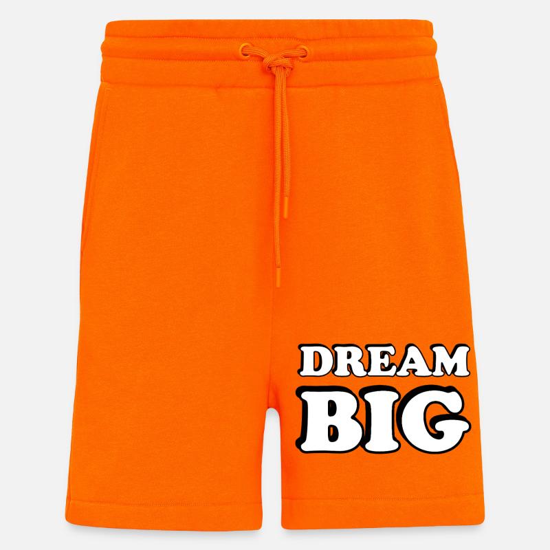 Dream Big Bold Typografie - Shorts - made by SPREAD - SUNSET ORANGE
