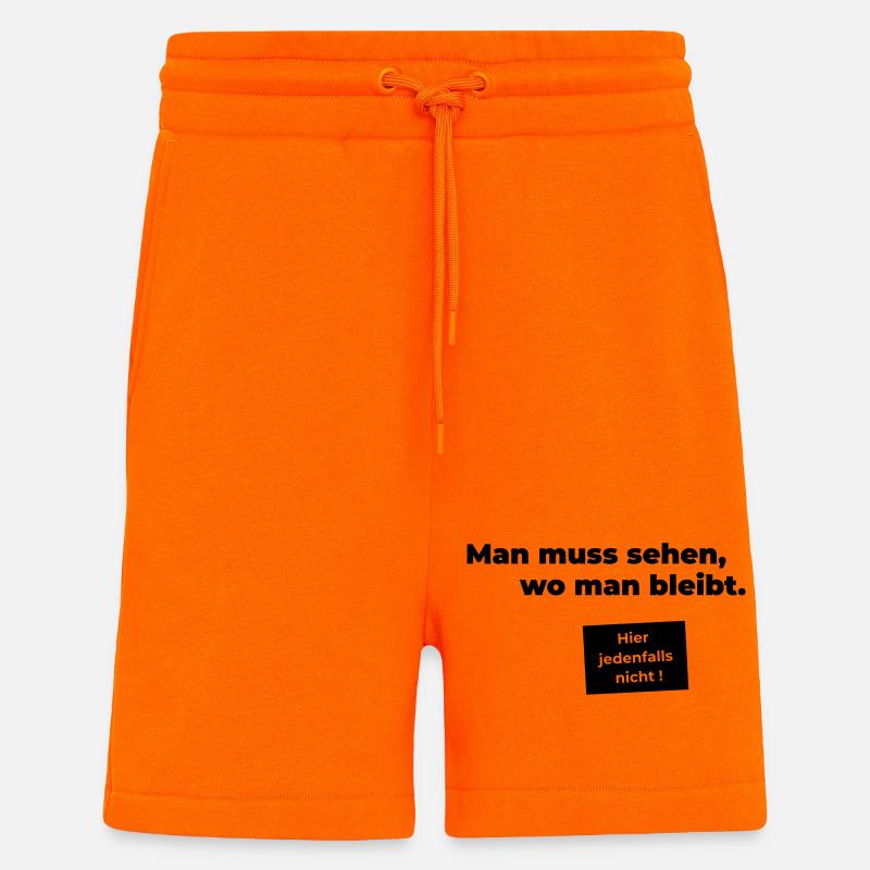 sehen wo man bleibt - Shorts - made by SPREAD - SUNSET ORANGE