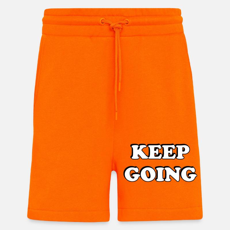 Keep Going Bold Typography - Shorts - made by SPREAD - SUNSET ORANGE