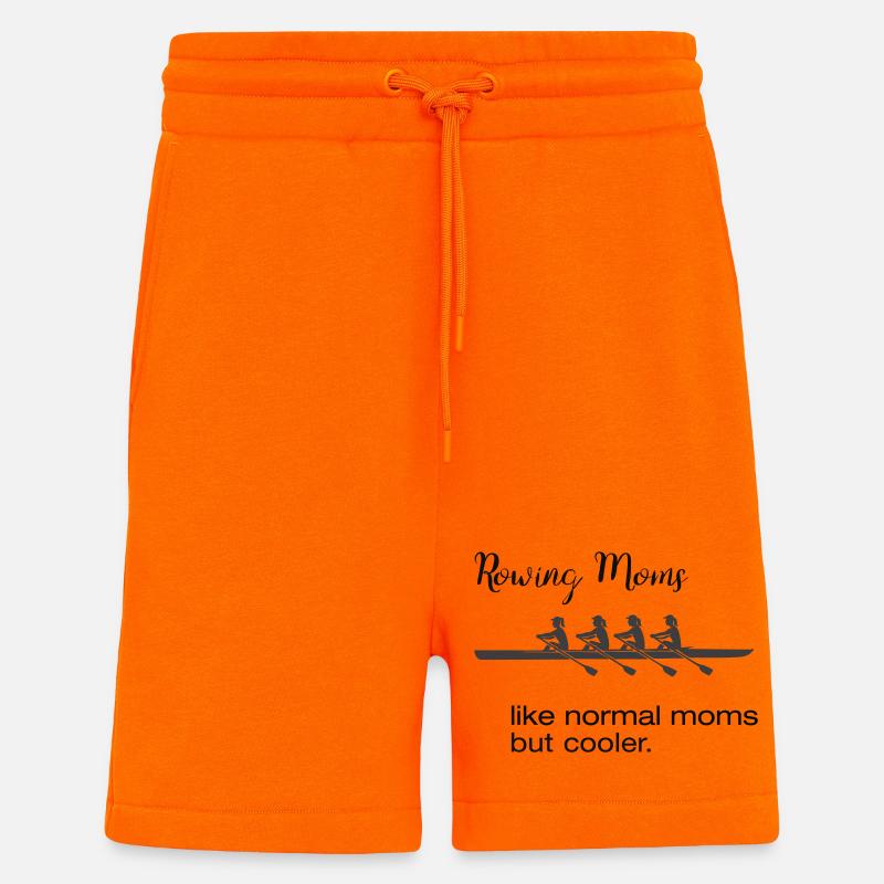 Ruder Sprüche: Rowing Moms Bootssport-Style - Shorts - made by SPREAD - SUNSET ORANGE