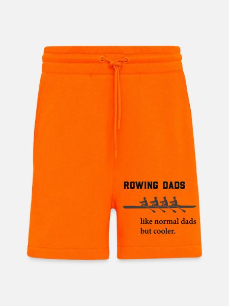 Rudern Sprüche: Rowing Dads  - Shorts - made by SPREAD - SUNSET ORANGE