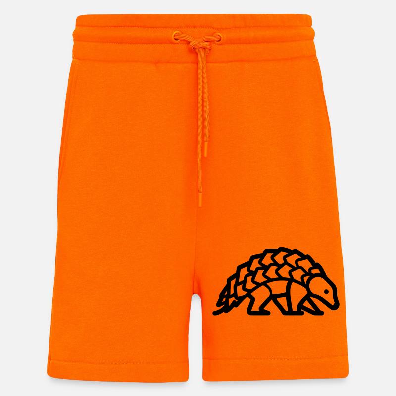 pangolin - Short bio décontracté fabriqué en UE - SUNSET ORANGE