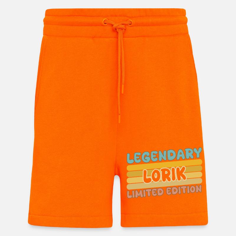 Lorik - Short bio décontracté fabriqué en UE - SUNSET ORANGE