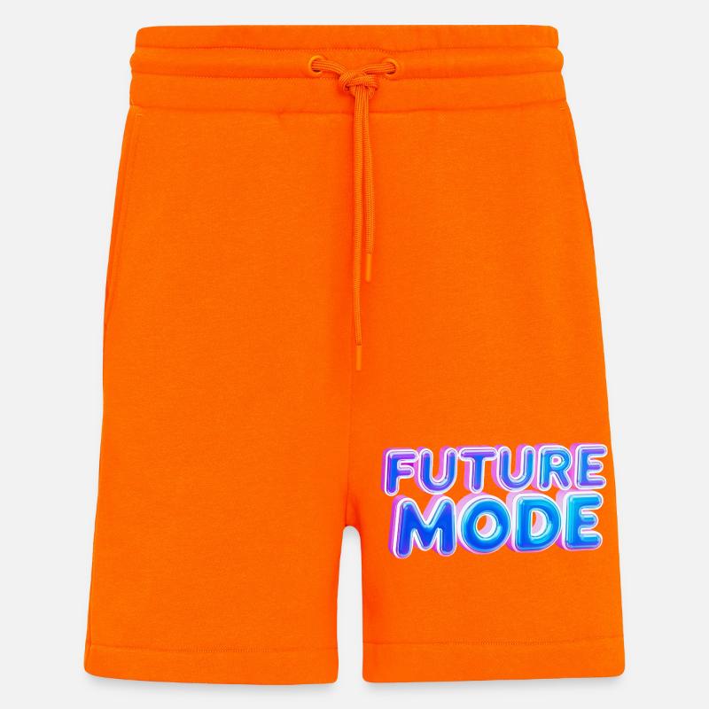 Future Mode Neon Licht - Shorts - made by SPREAD - SUNSET ORANGE