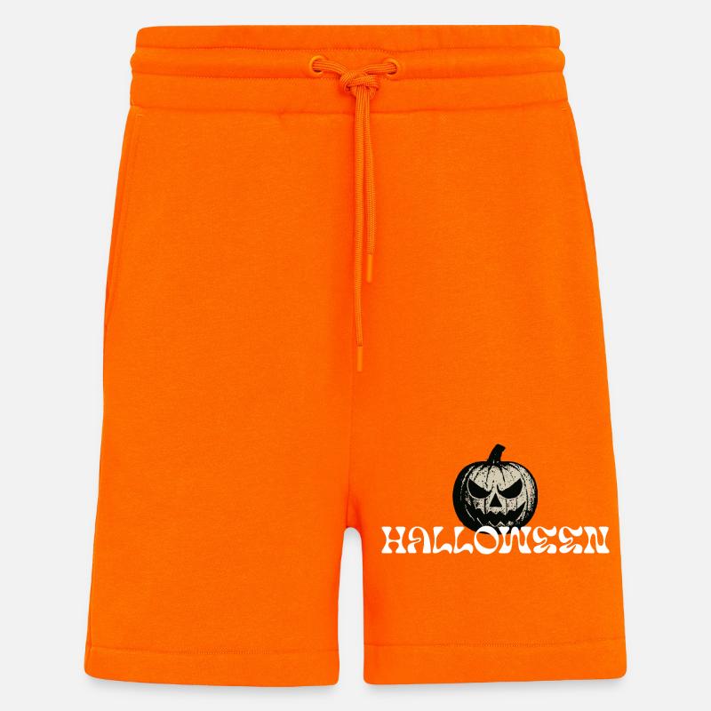 Haunted Pumpkin Halloween text design - Shorts - made by SPREAD - SUNSET ORANGE