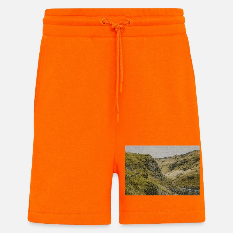 Wüstenfluss Tallandschaft - Shorts - made by SPREAD - SUNSET ORANGE