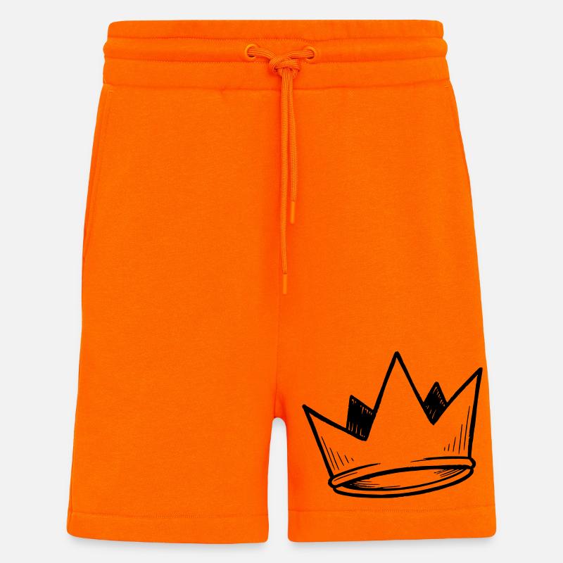 Crown Vector | Doodle Look - Shorts - made by SPREAD - SUNSET ORANGE