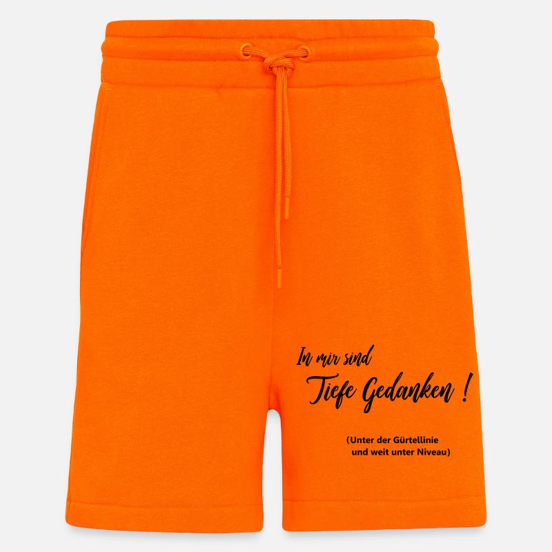 Tiefe Gedanken - Shorts - made by SPREAD - SUNSET ORANGE
