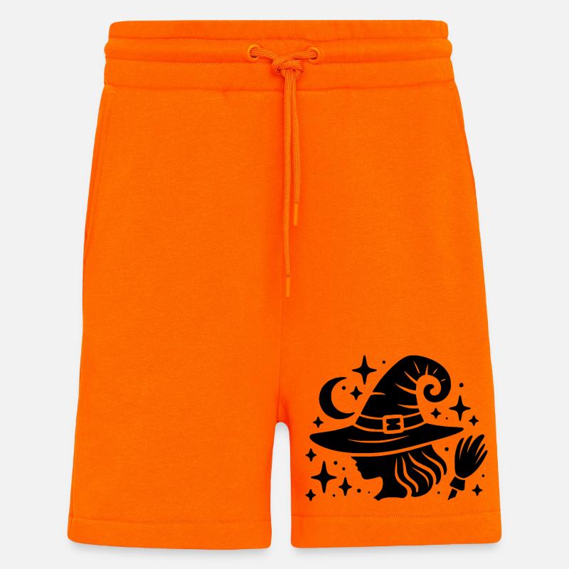 Conception de sorcière - Short bio décontracté fabriqué en UE - SUNSET ORANGE