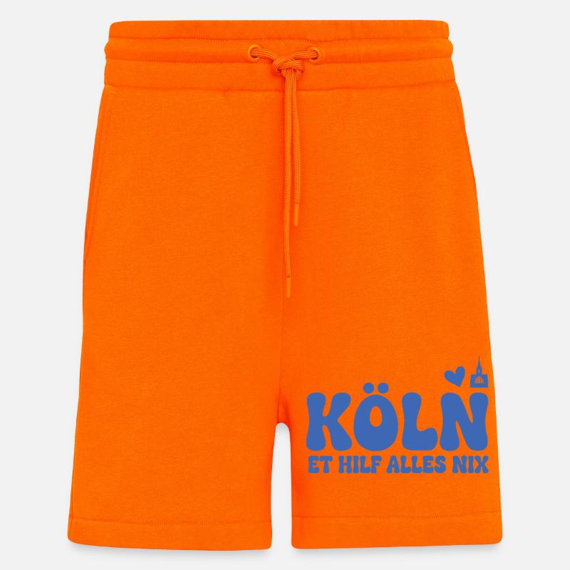 Köln Dialekt Grobschrift Logo - Shorts - made by SPREAD - SUNSET ORANGE