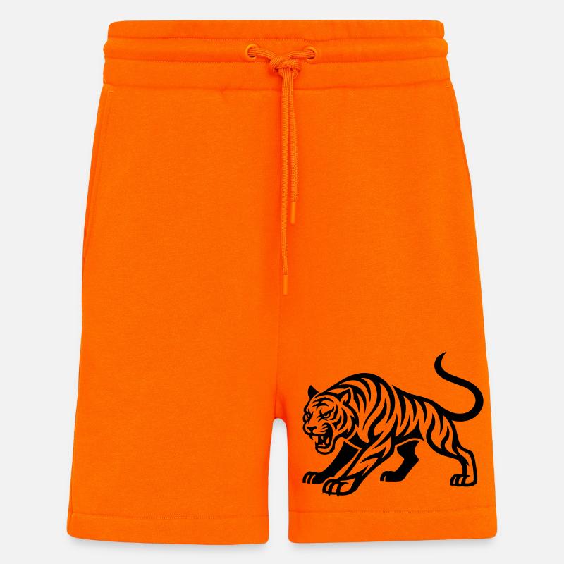 Dunkler Tiger Silhouette - Shorts - made by SPREAD - SUNSET ORANGE