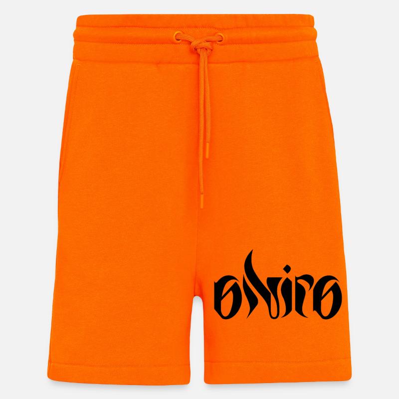 ONIRO LOGO - Short bio décontracté fabriqué en UE - SUNSET ORANGE