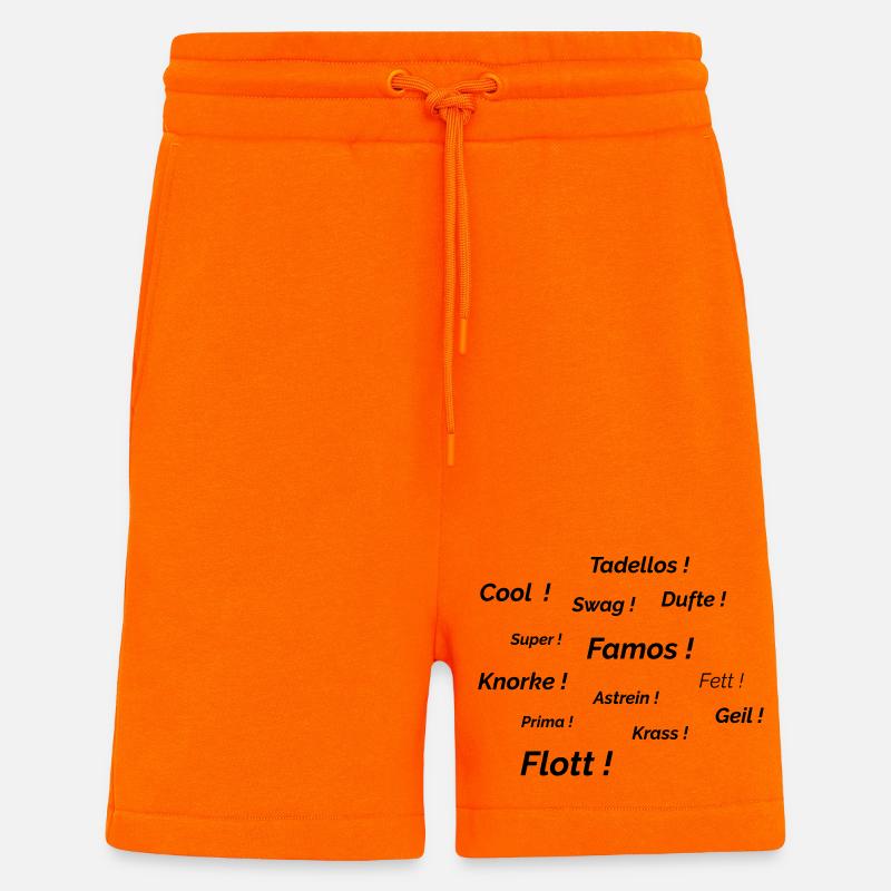 Cool Knorke Geil - Short bio décontracté fabriqué en UE - SUNSET ORANGE
