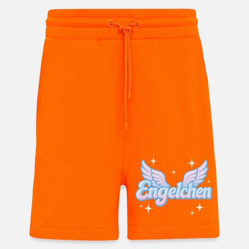 Engelchen / y2k statement spitzname design - Shorts - made by SPREAD - SUNSET ORANGE