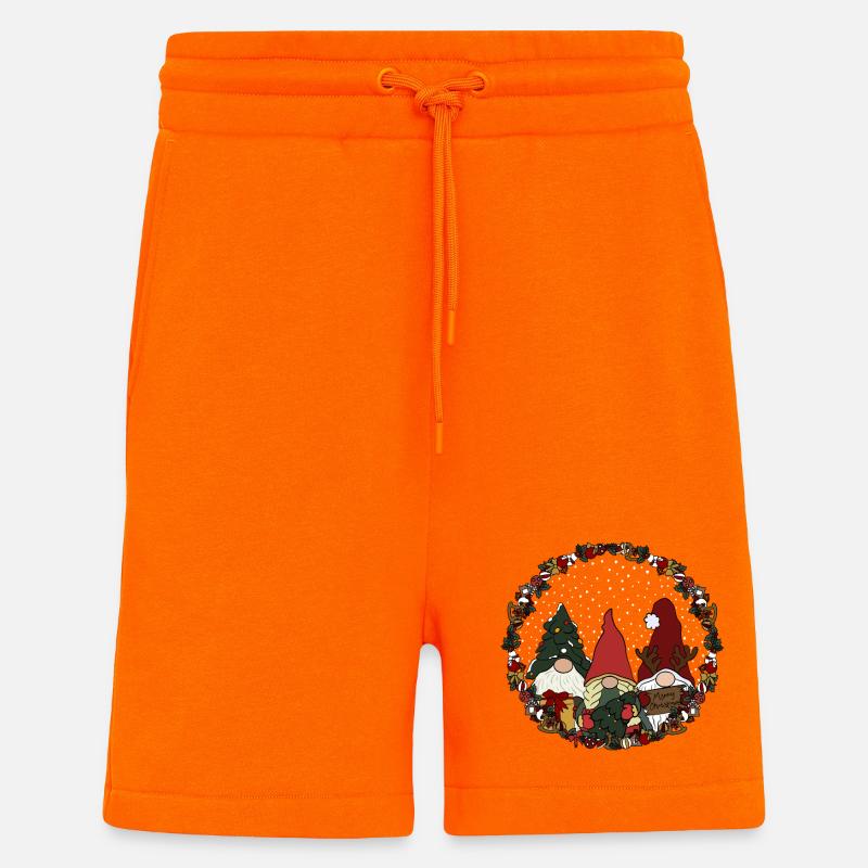 Wichtel  im Weihnachtskranz - Shorts - made by SPREAD - SUNSET ORANGE