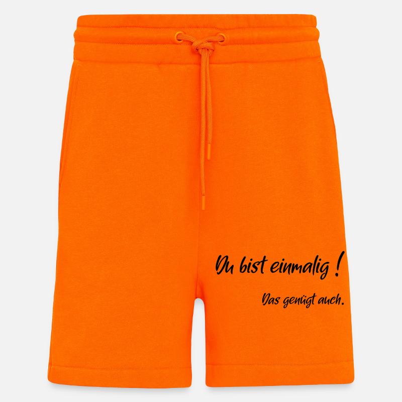 einmalig genuegt - Shorts - made by SPREAD - SUNSET ORANGE