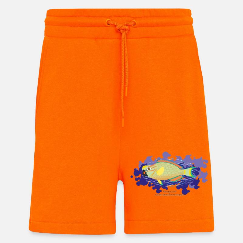Papageienfisch / Hybride - Shorts - made by SPREAD - SUNSET ORANGE