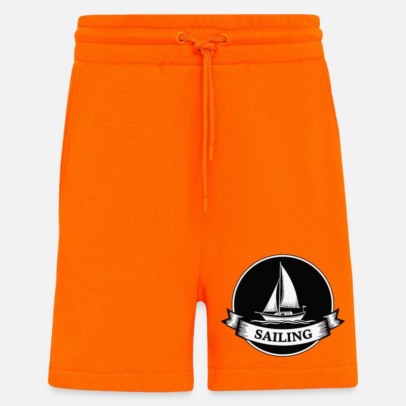 Sailing Segelboot Maritim Sport - Shorts - made by SPREAD - SUNSET ORANGE