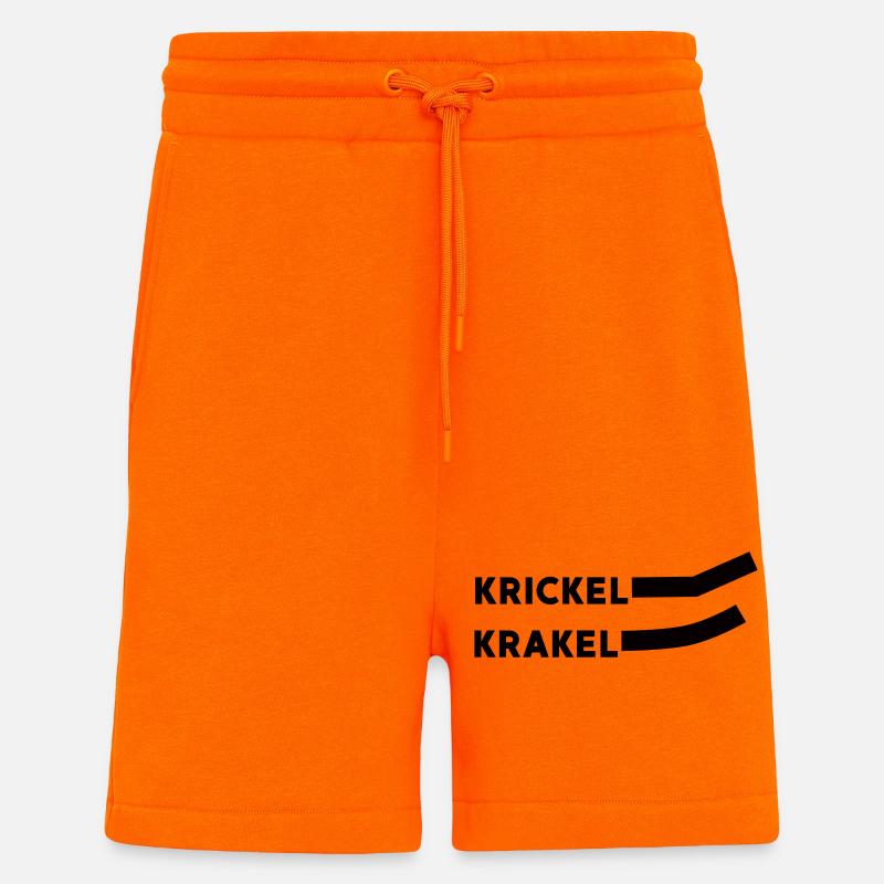Krickle Scribble - Short bio décontracté fabriqué en UE - SUNSET ORANGE
