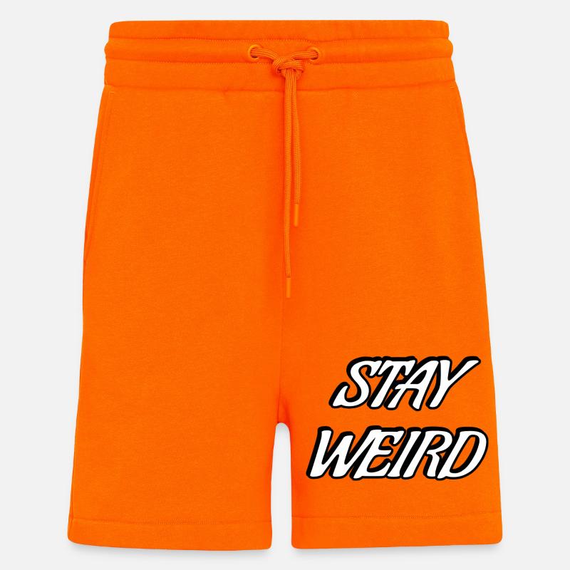 Stay Weird Bold Script - Shorts - made by SPREAD - SUNSET ORANGE