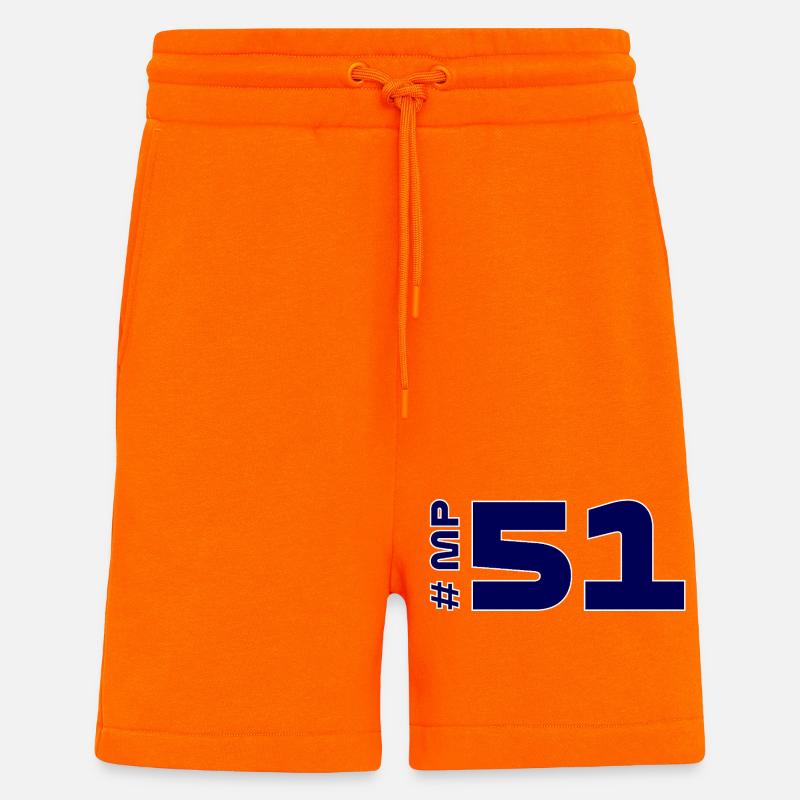 # MP51 - Short bio décontracté fabriqué en UE - SUNSET ORANGE