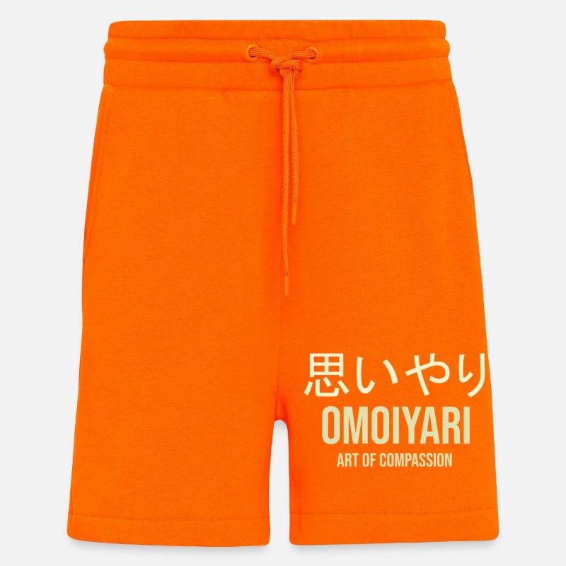 Japanisches Mitgefühl Kunst des Mitgefühls - Shorts - made by SPREAD - SUNSET ORANGE