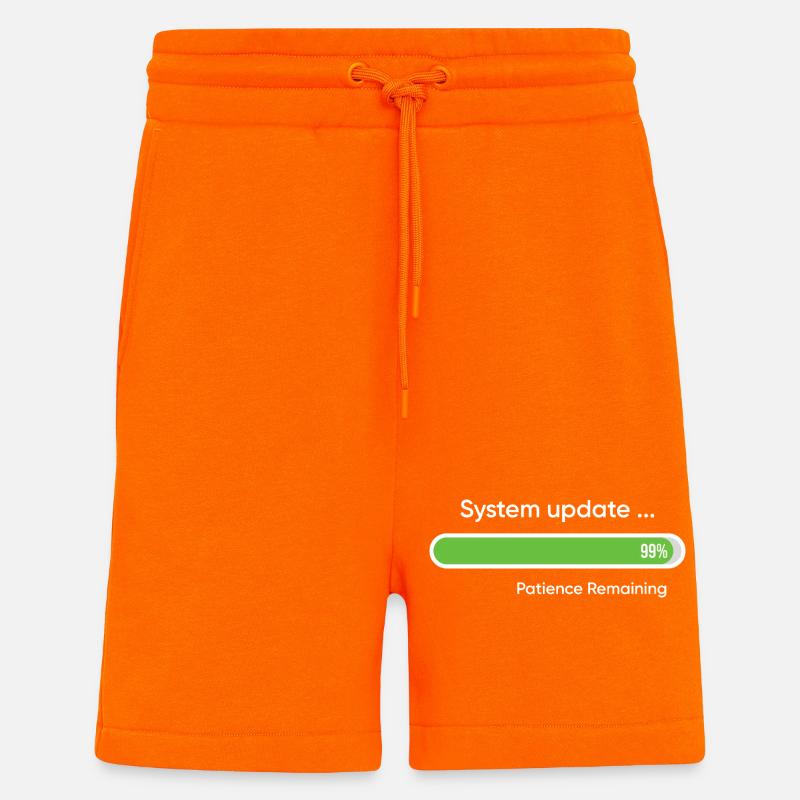 System Update 99% Patience Remaining - Shorts - made by SPREAD - SUNSET ORANGE