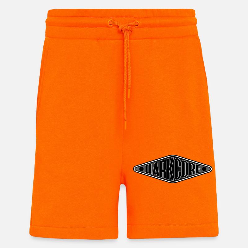 Darkcore Shield Logo - Shorts - made by SPREAD - SUNSET ORANGE