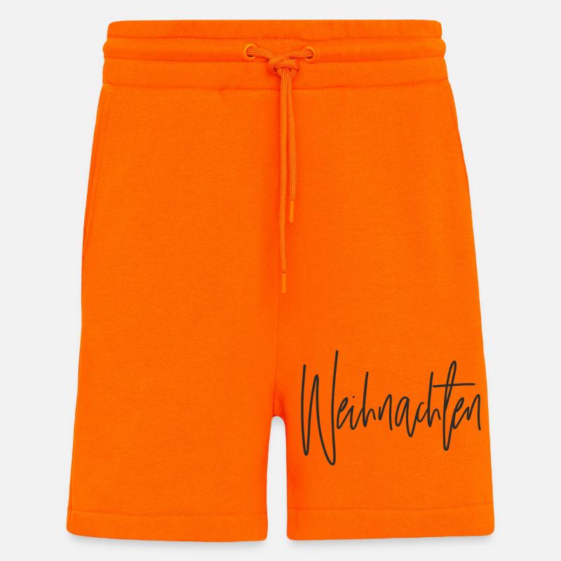 Christmas Script Hand Lettering - Shorts - made by SPREAD - SUNSET ORANGE