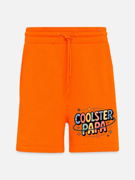 Coolest Dad Neon Retro - Shorts - made by SPREAD - SUNSET ORANGE