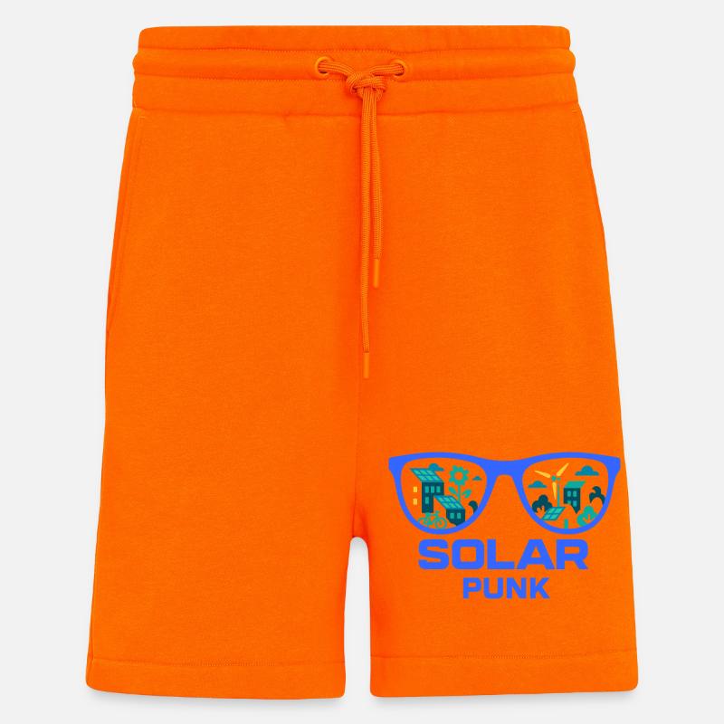Solarpunk Vision - Shorts - made by SPREAD - SUNSET ORANGE