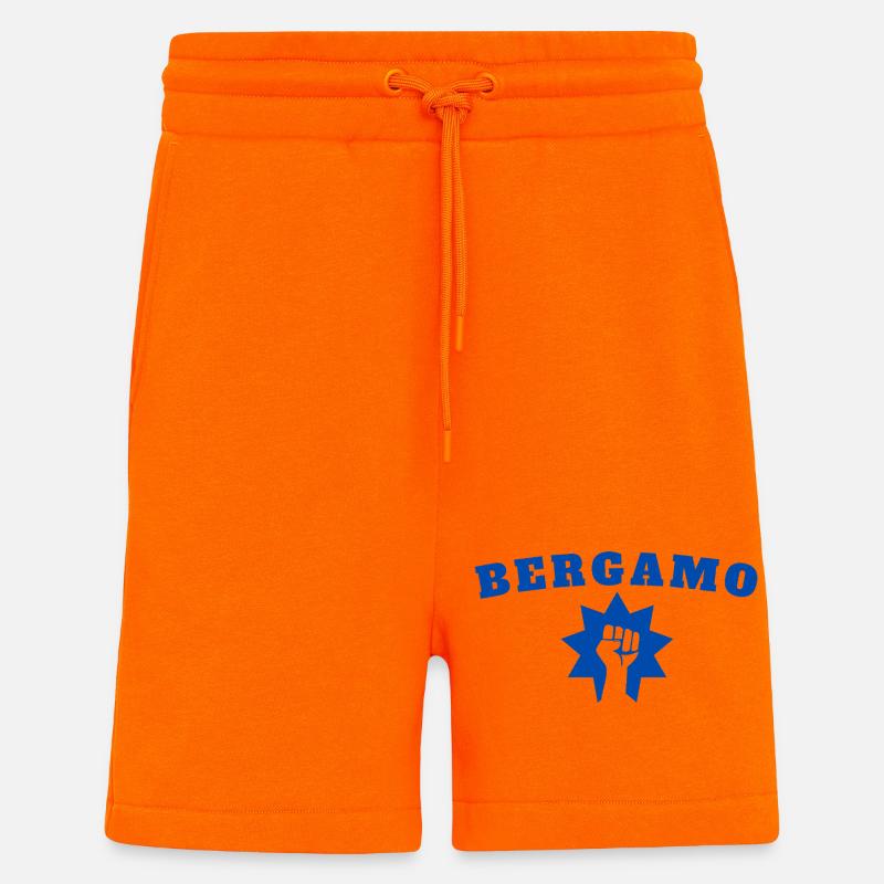 Bergame - Short bio décontracté fabriqué en UE - SUNSET ORANGE
