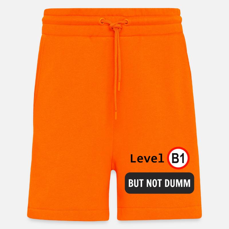 Level B1, but not dumm - Shorts - made by SPREAD - SUNSET ORANGE