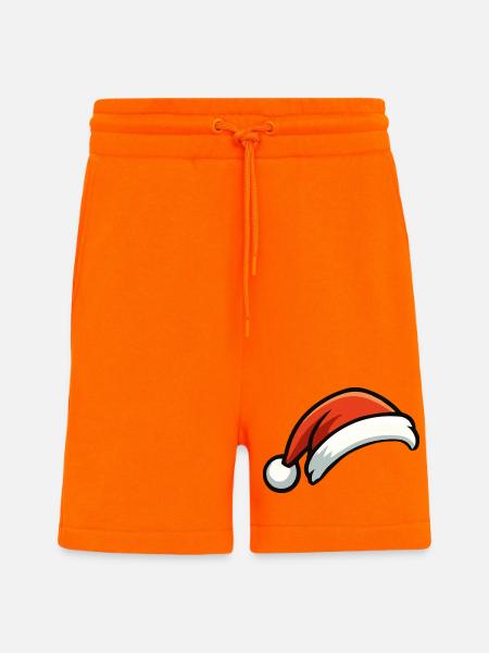 Festive Christmas Hat Cartoon - Shorts - made by SPREAD - SUNSET ORANGE