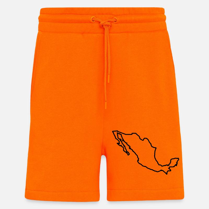 Mexiko Umriss - Shorts - made by SPREAD - SUNSET ORANGE