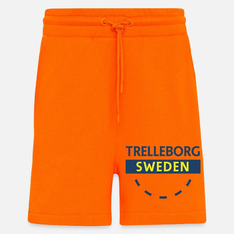 Trelleborg Schweden Logo Bogen - Shorts - made by SPREAD - SUNSET ORANGE
