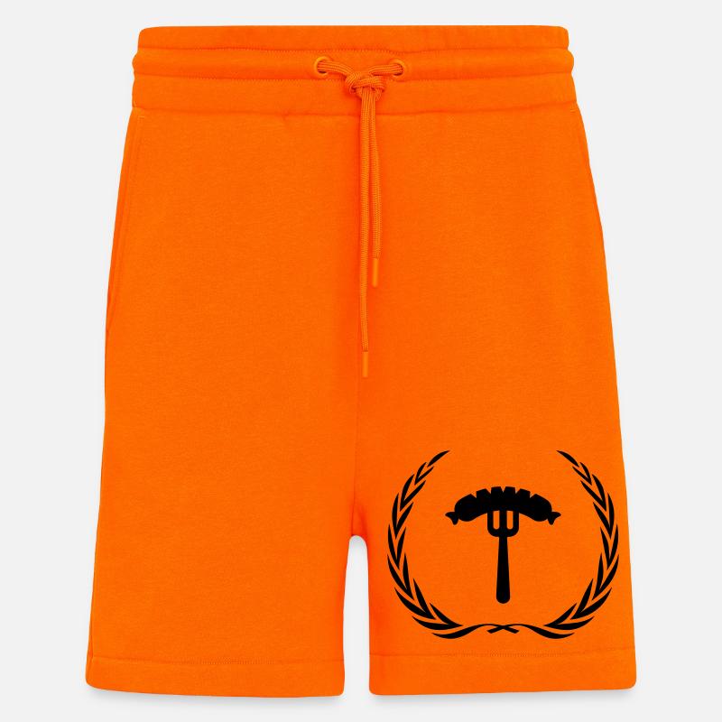 Wurst Gabel Würstchen - Shorts - made by SPREAD - SUNSET ORANGE