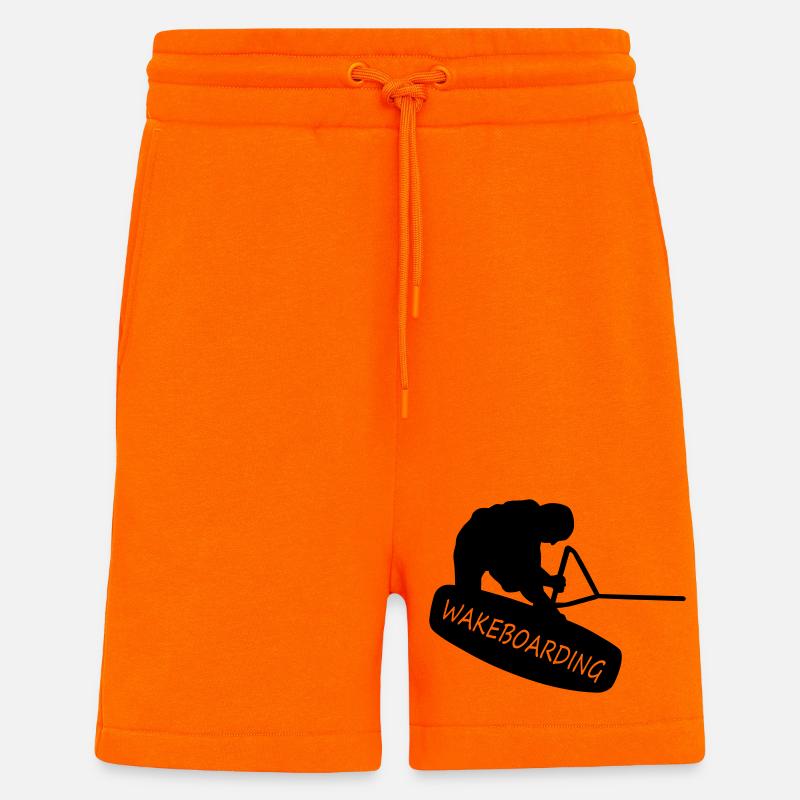 Wakeboard - Short bio décontracté fabriqué en UE - SUNSET ORANGE