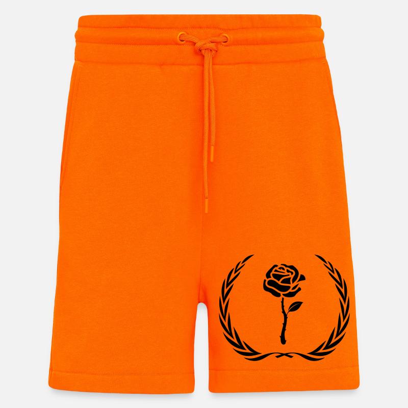 Rose Symbol Kranz - Shorts - made by SPREAD - SUNSET ORANGE
