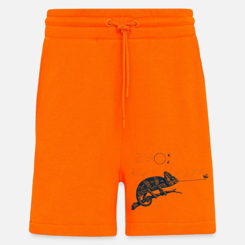 Fliegenfänger Chamäleon - Shorts - made by SPREAD - SUNSET ORANGE