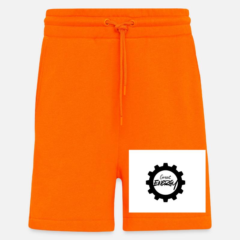 Große Energie Gear Muster - Shorts - made by SPREAD - SUNSET ORANGE