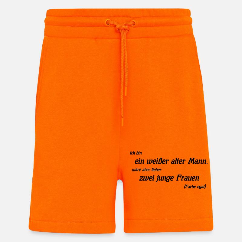 white old man - Shorts - made by SPREAD - SUNSET ORANGE