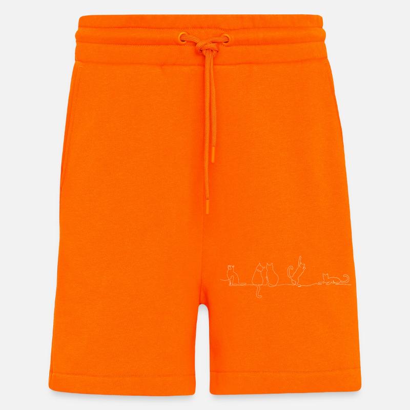 Katze Katze Katze - Shorts - made by SPREAD - SUNSET ORANGE
